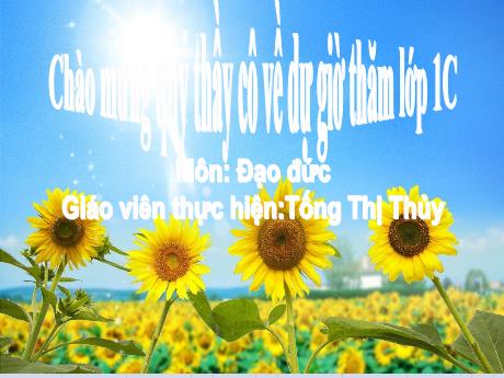 Bài giảng Đạo đức Lớp 1 (Kết nối tri thức với cuộc sống) -  Bài 2: Em giữ sạch răng miệng - Tống Thị Thủy