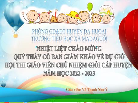 Bài giảng Hoạt động tập thể Lớp 5 - Sinh hoạt lớp tuần 26 - Năm học 2022-2023 - Võ Thanh Như Ý