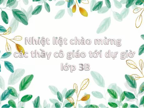 Bài giảng STEM Lớp 3 - Bài 7: Các bộ phận của thực vật - Trường Tiểu học Bế Văn Đàn