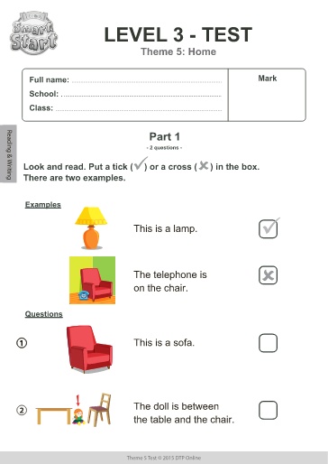 Bài tập Tiếng Anh Lớp 5 - Tuần 19, Theme 5: Home