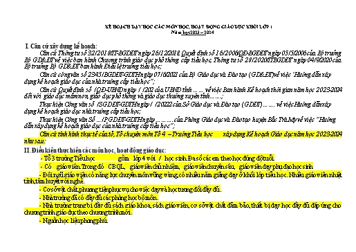 Kế hoạch môn học STEM Công nghệ Lớp 3 (Sách Kết nối tri thức với cuộc sống) - Năm học 2023-2024